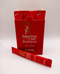 Восстанавливающий профессиональный шампунь с аминокислотами УПАКОВ 3 Salon Hair CMC Shampoo 1*8мл.
