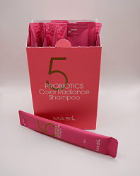 Шампунь с пробиотиками для защиты цвета УПАКОВКА 5 Probiotics Color Radiance Shampoo 1*8 мл.